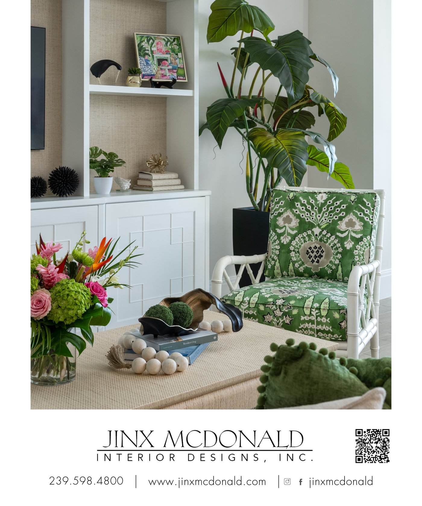 Home and Design Fall 2026 magazine ad designed by Premier Media for Jinx McDonald Interior Designs